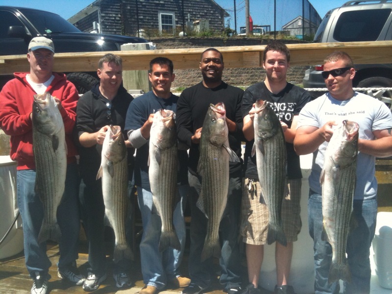 Charter Fishing out of Falmouth Massachussetts with friends and family